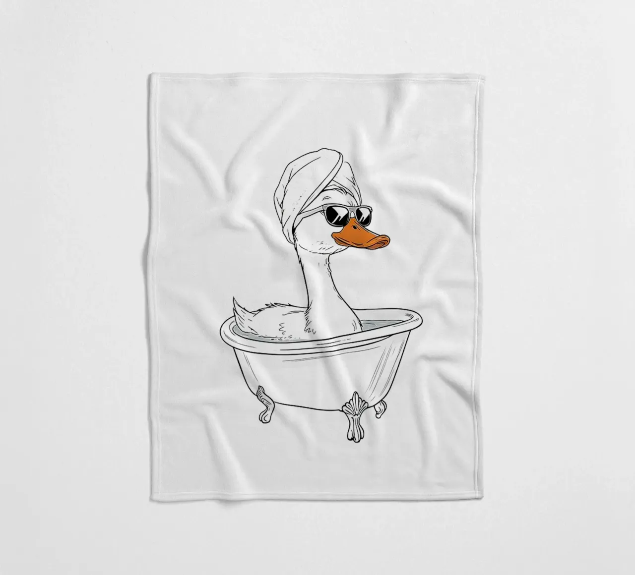 Giornata termale Duck coperta in pile da Attaboy Dsgn
