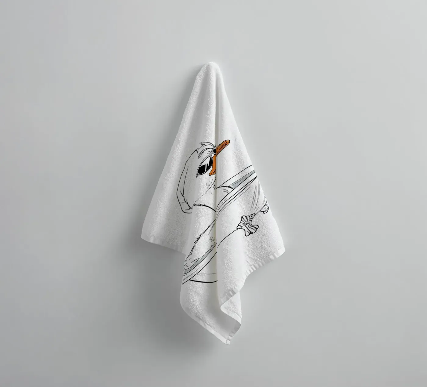 Spa Dag Eend badhanddoek van Attaboy Dsgn