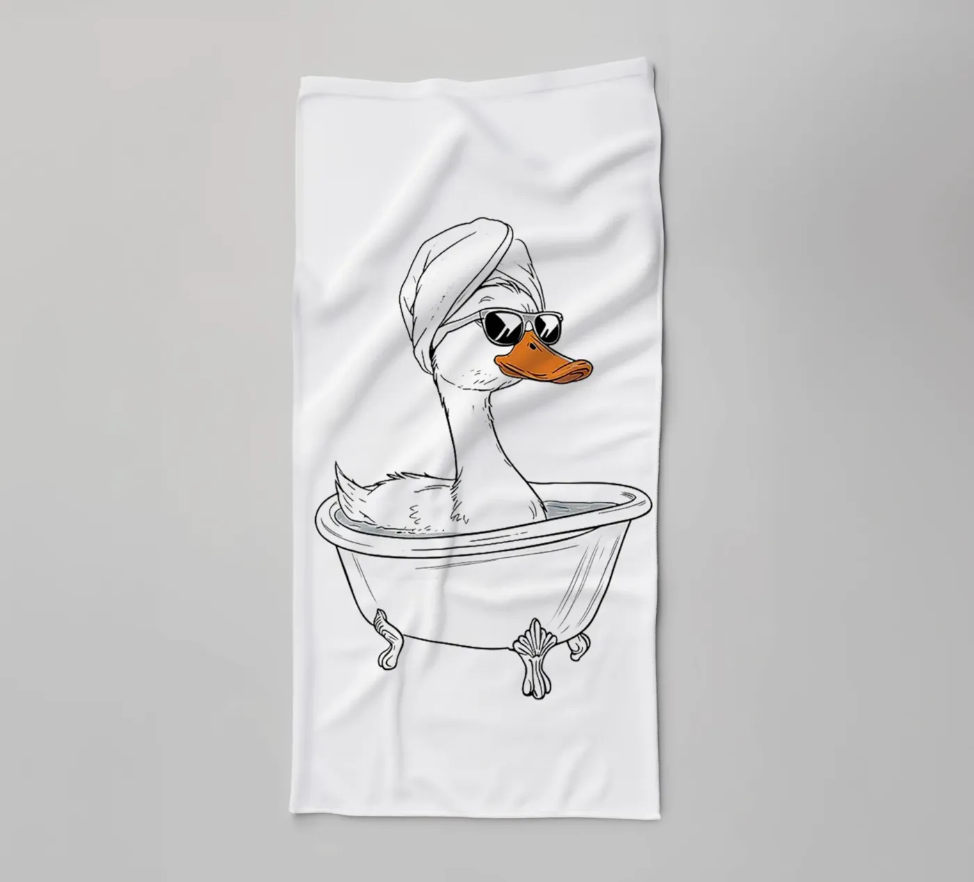 Spa Dag Eend badhanddoek van Attaboy Dsgn
