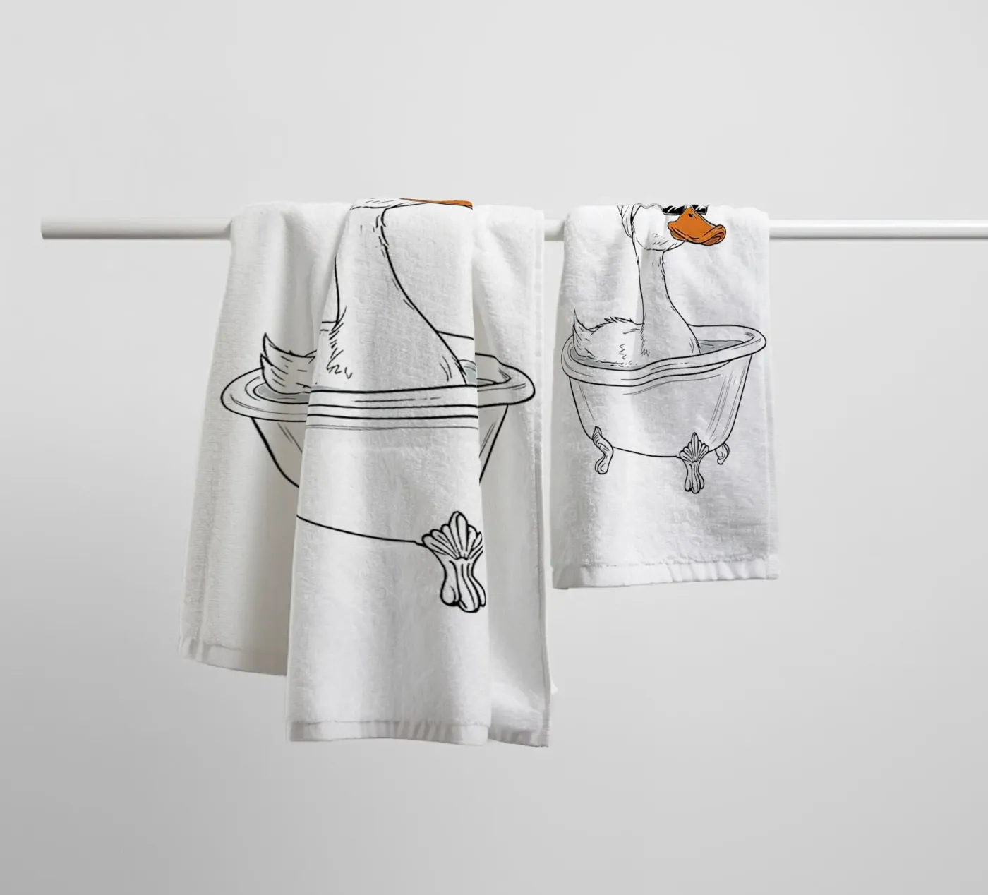 Spa Dag Eend badhanddoek van Attaboy Dsgn