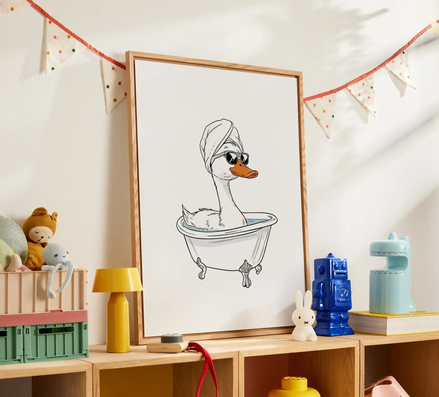 Spa Dag Eend acryl van Attaboy Dsgn