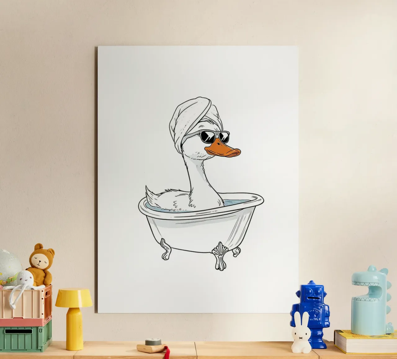 Giornata termale Duck alluminio dibond da Attaboy Dsgn
