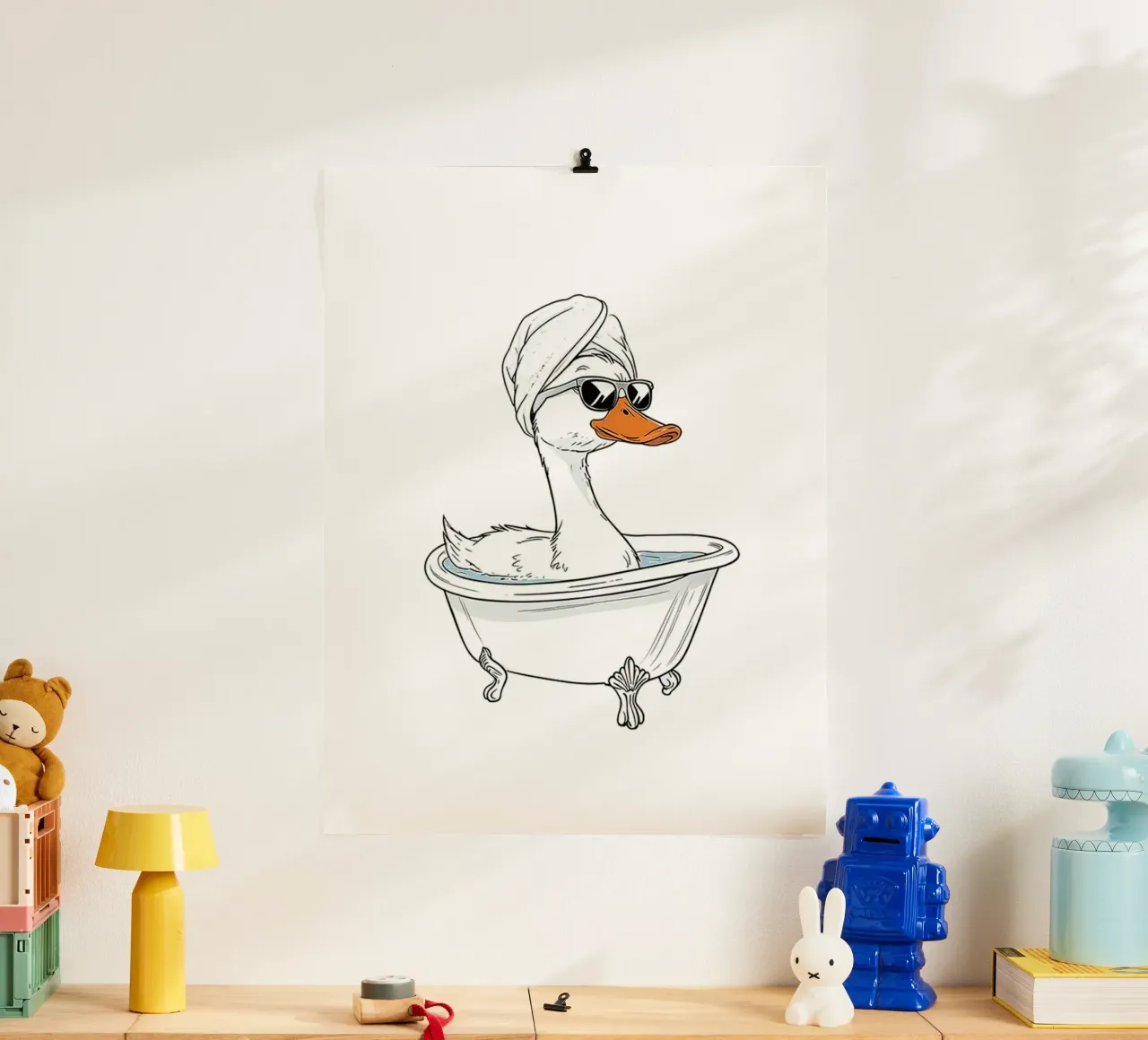 Giornata termale Duck poster da Attaboy Dsgn