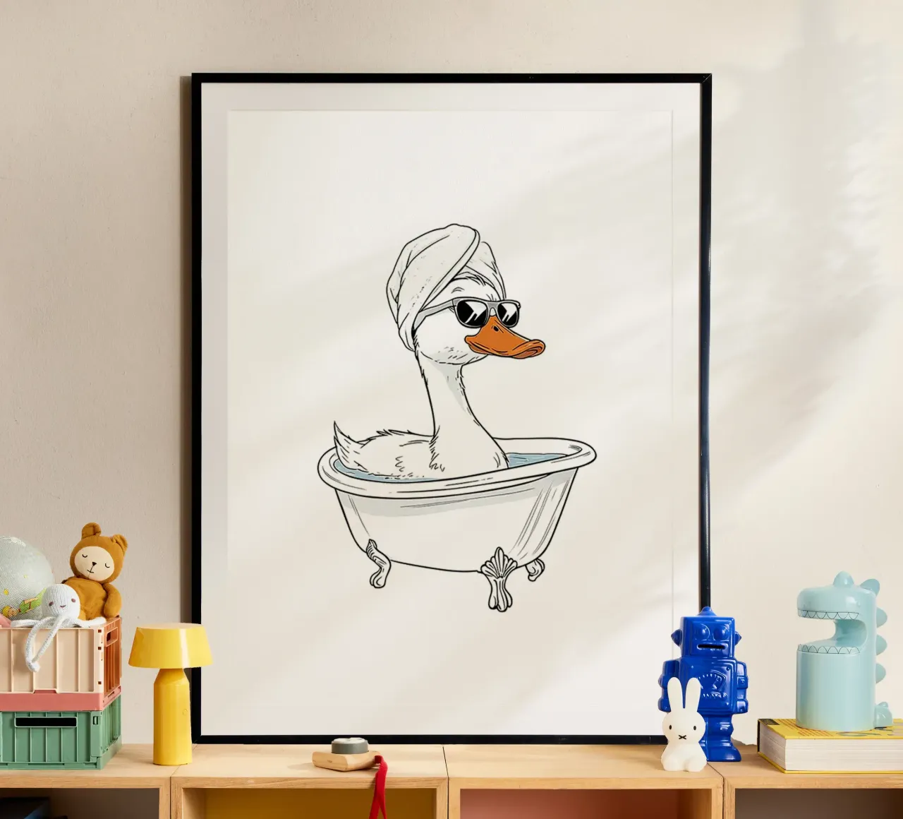 Giornata termale Duck poster da Attaboy Dsgn
