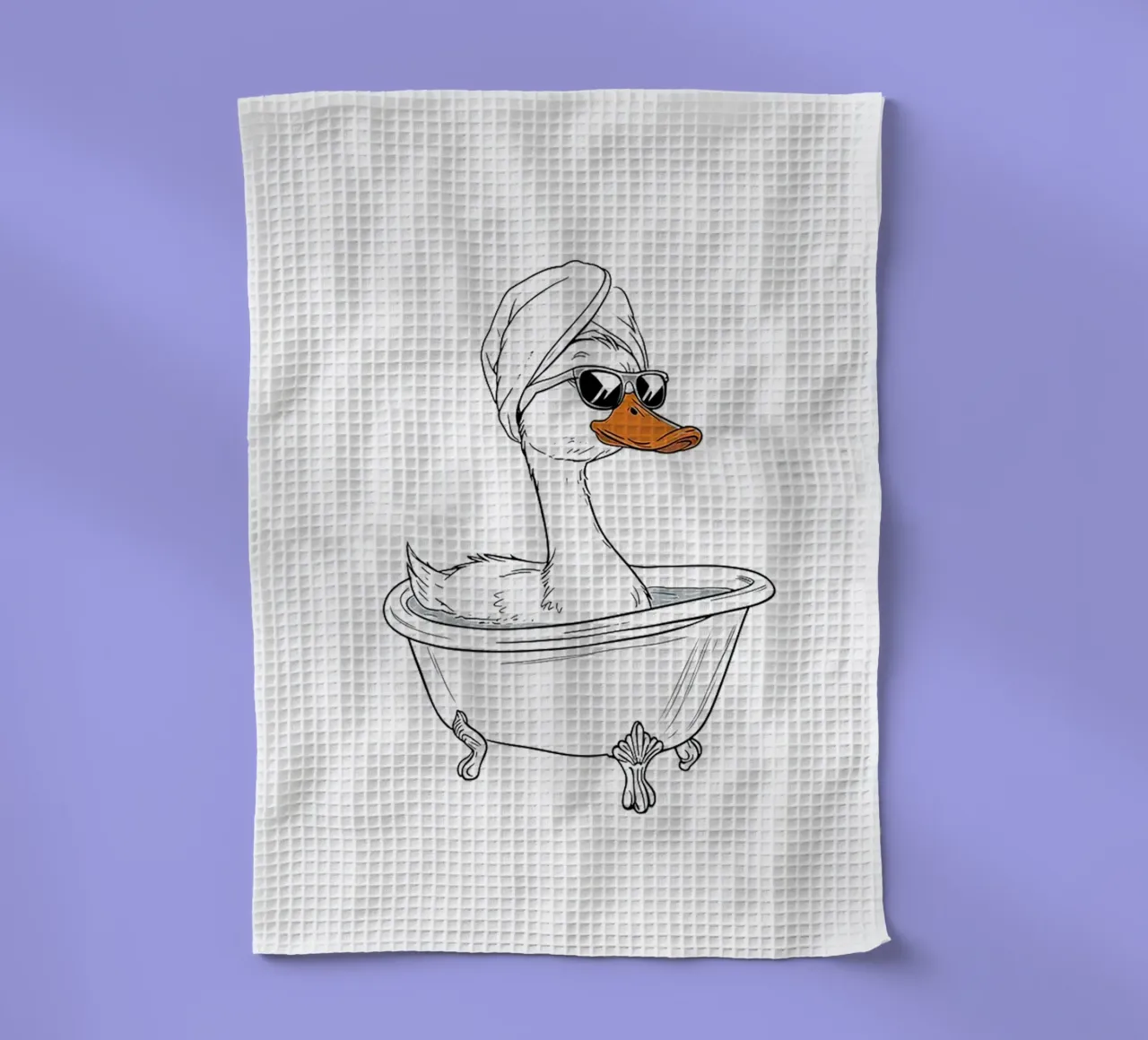 Giornata termale Duck canovaccio da cucina da Attaboy Dsgn