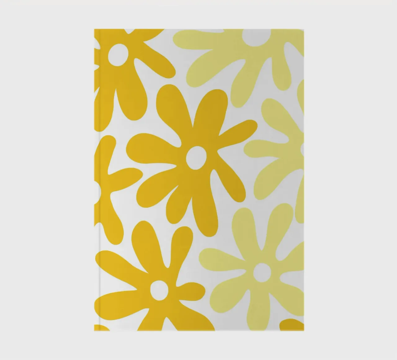 Minimalist Flower Power in Yellow & Buttercream notebook by Happy Littles