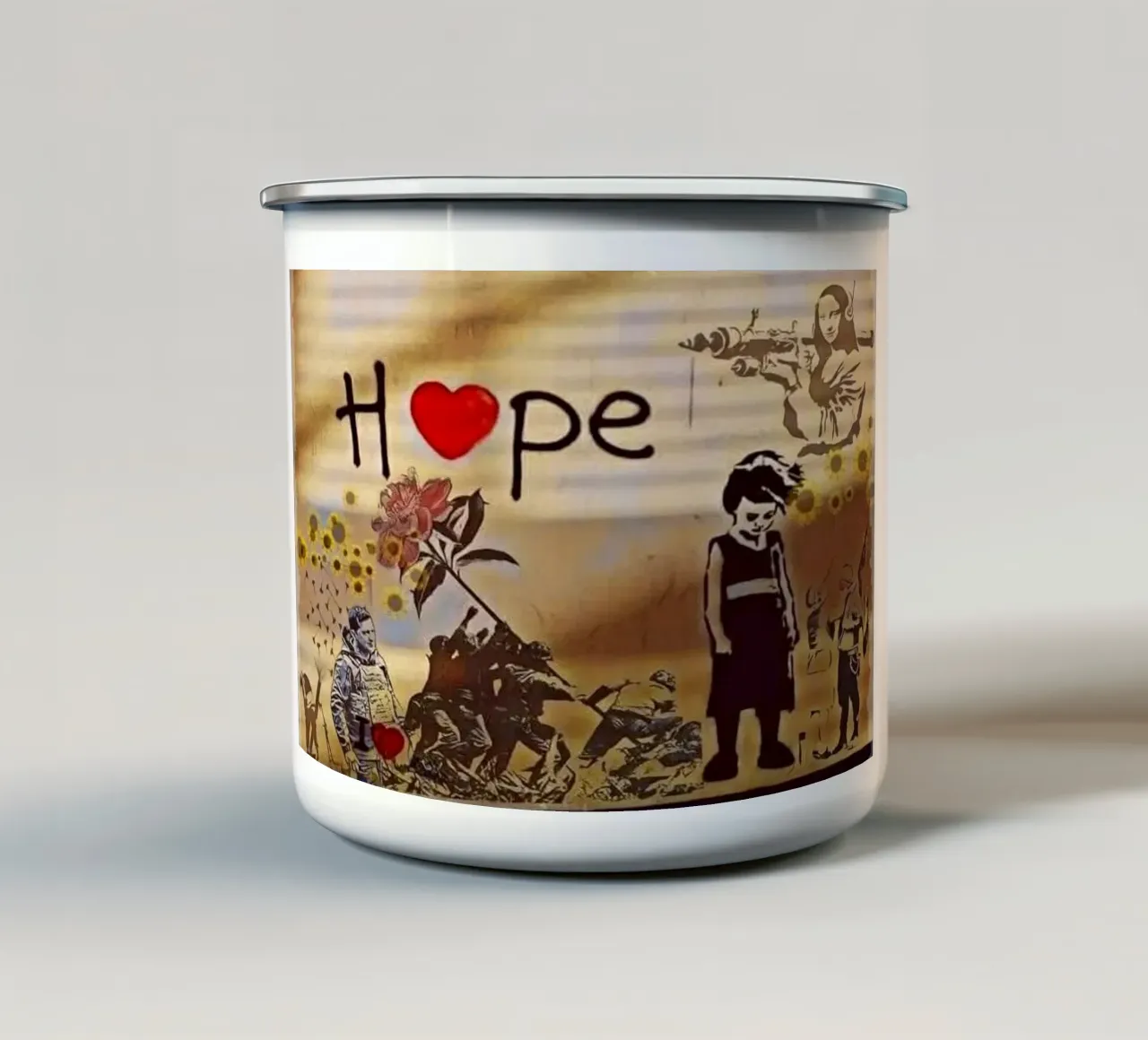 Speranza tazza in smalto da Betty Shops