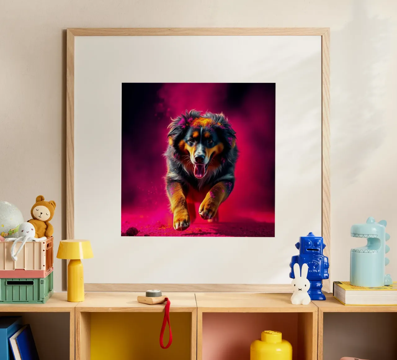 The colorful Bernese Mountain Dog #190 hahnemühle by Yumis.Beargang.and.Me