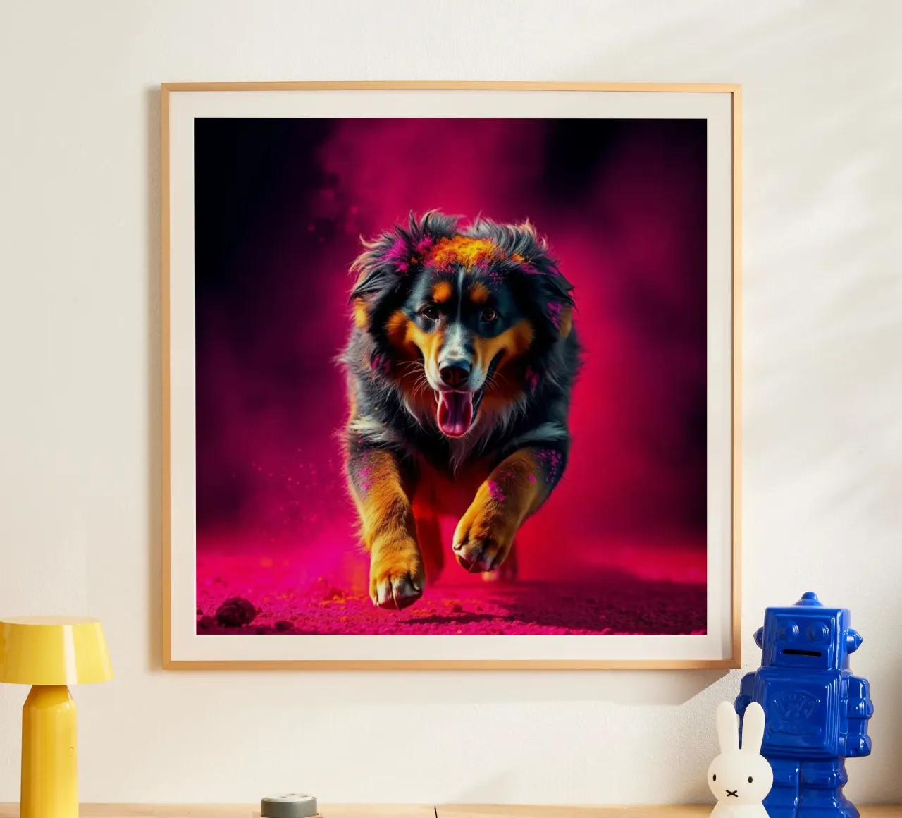 The colorful Bernese Mountain Dog #190 hahnemühle by Yumis.Beargang.and.Me