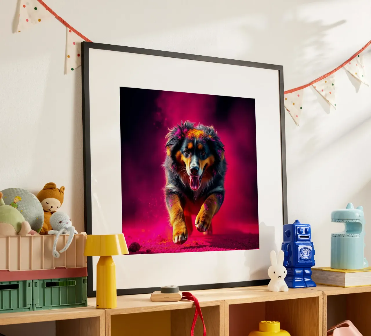 The colorful Bernese Mountain Dog #190 hahnemühle by Yumis.Beargang.and.Me