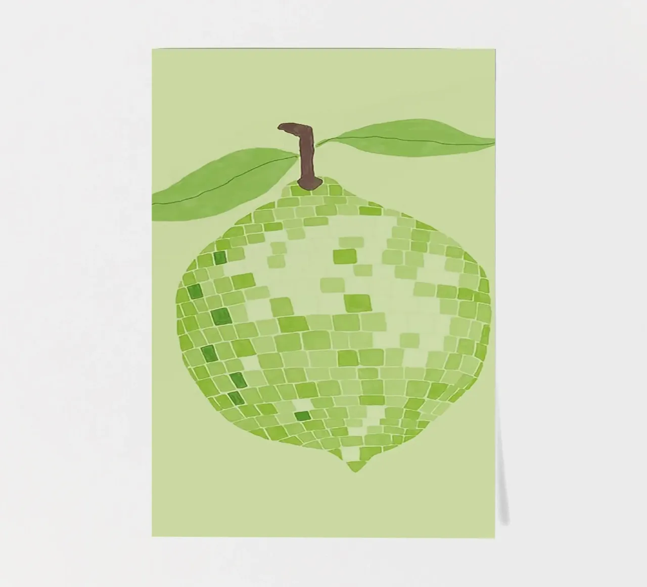 Disco Ball Lime sticker sheet by Attaboy Dsgn