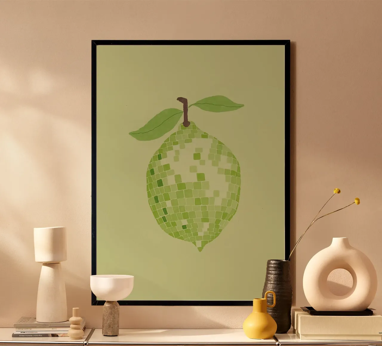 Disco Ball Lime poster da Attaboy Dsgn