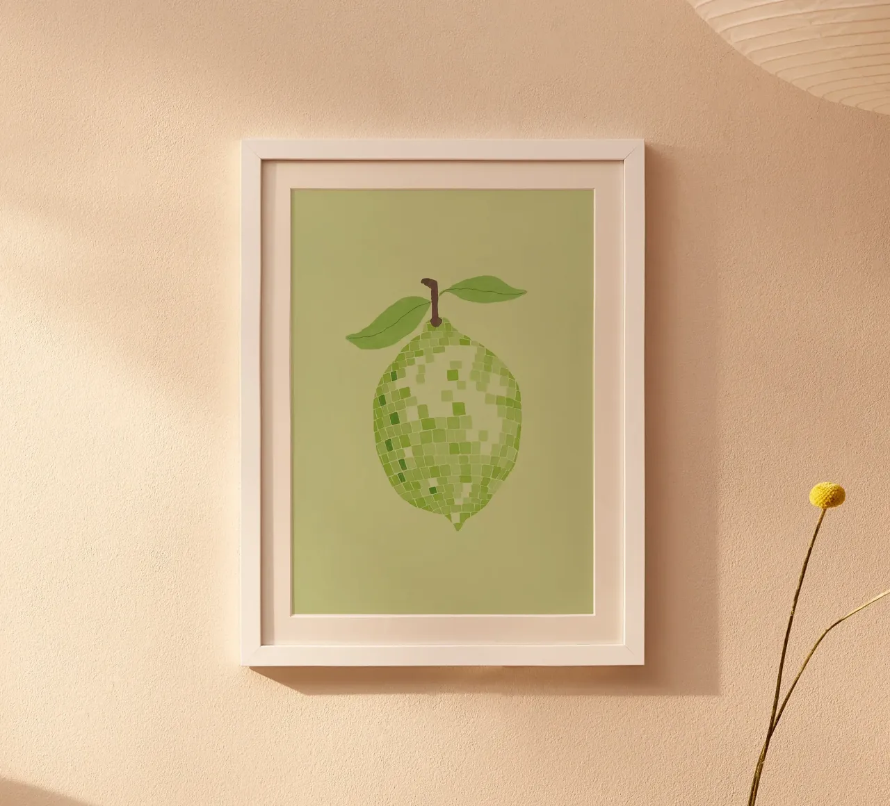 Disco Ball Lime poster da Attaboy Dsgn