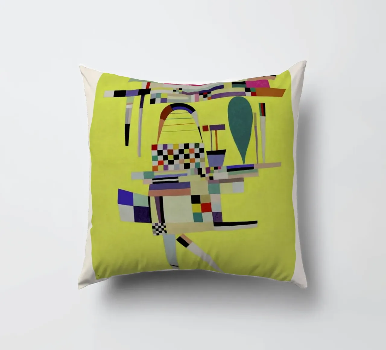 Kandinsky - Yellow Painting cuscino da ARTOTHEK