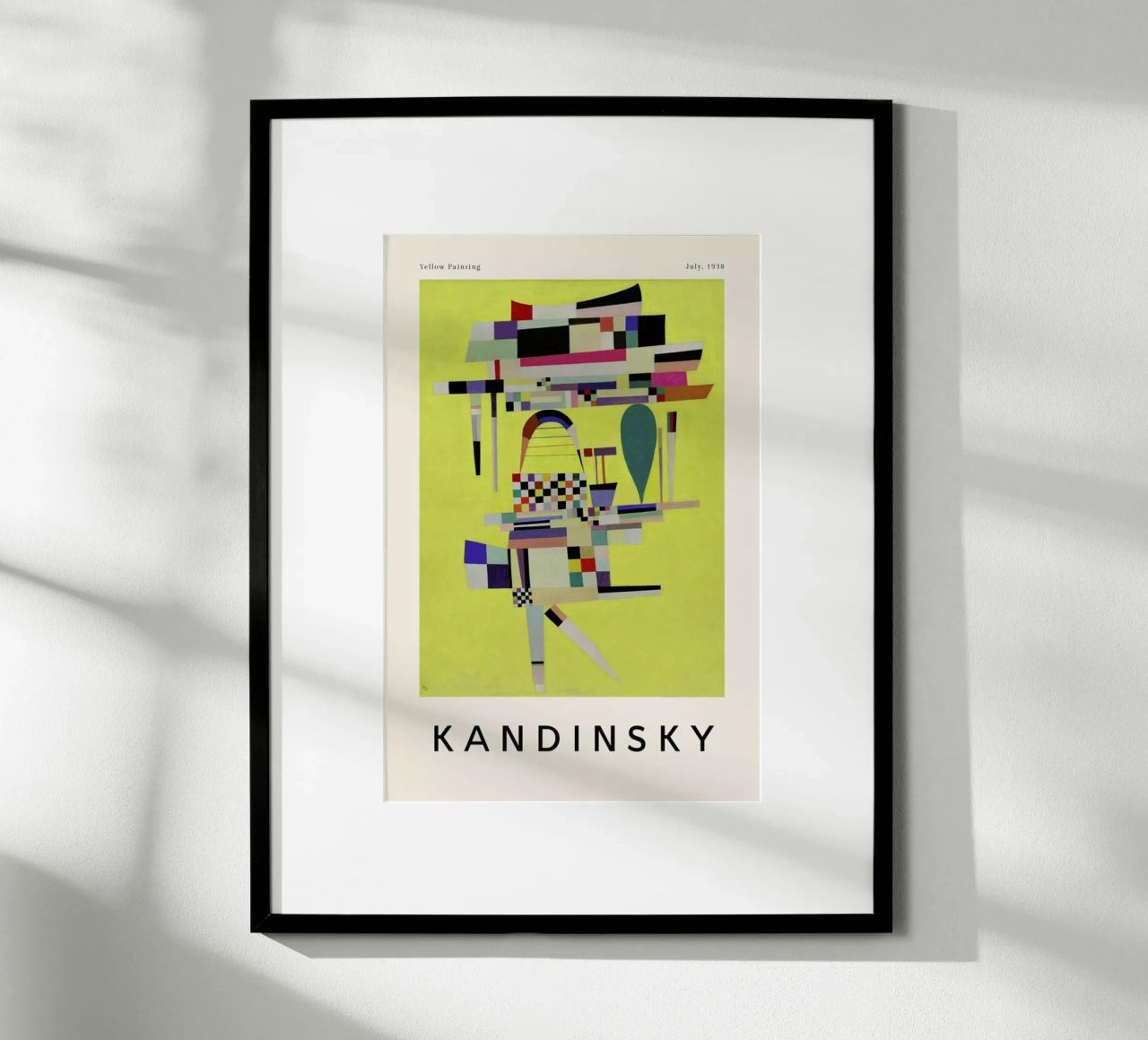 Kandinsky - Yellow Painting poster van ARTOTHEK