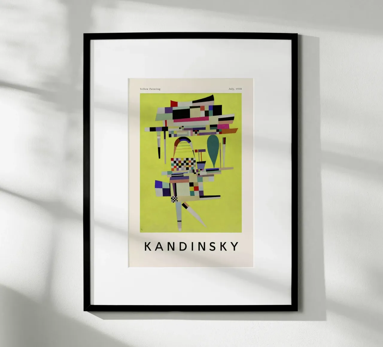 Kandinsky - Yellow Painting carta hahnemühle da ARTOTHEK
