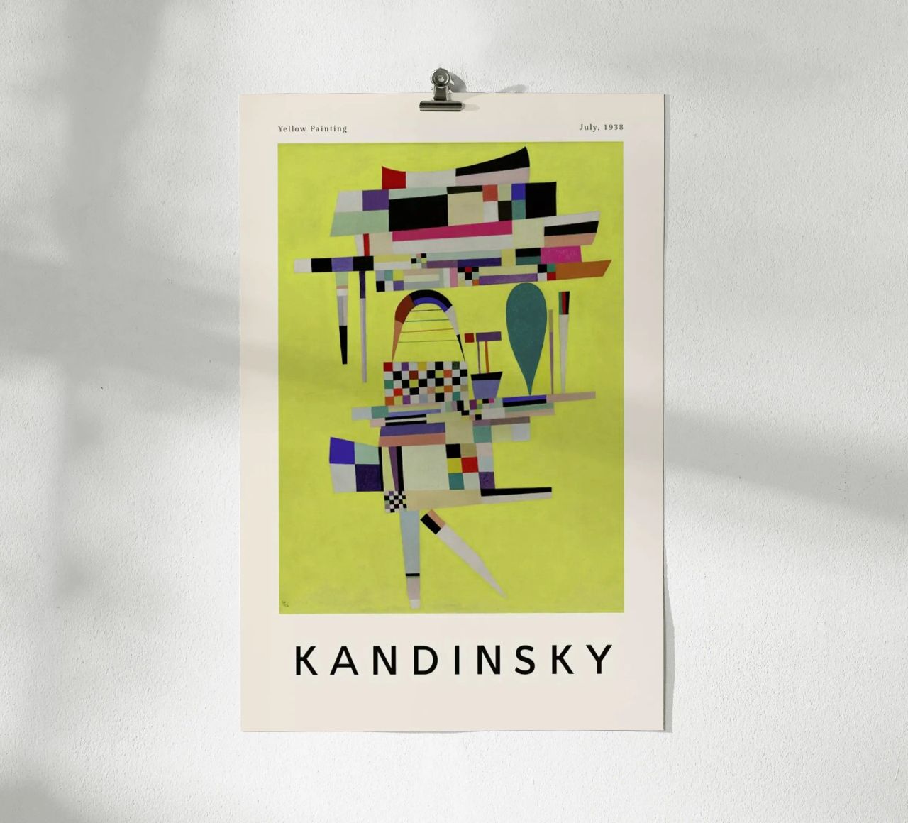 Kandinsky - Yellow Painting poster van ARTOTHEK