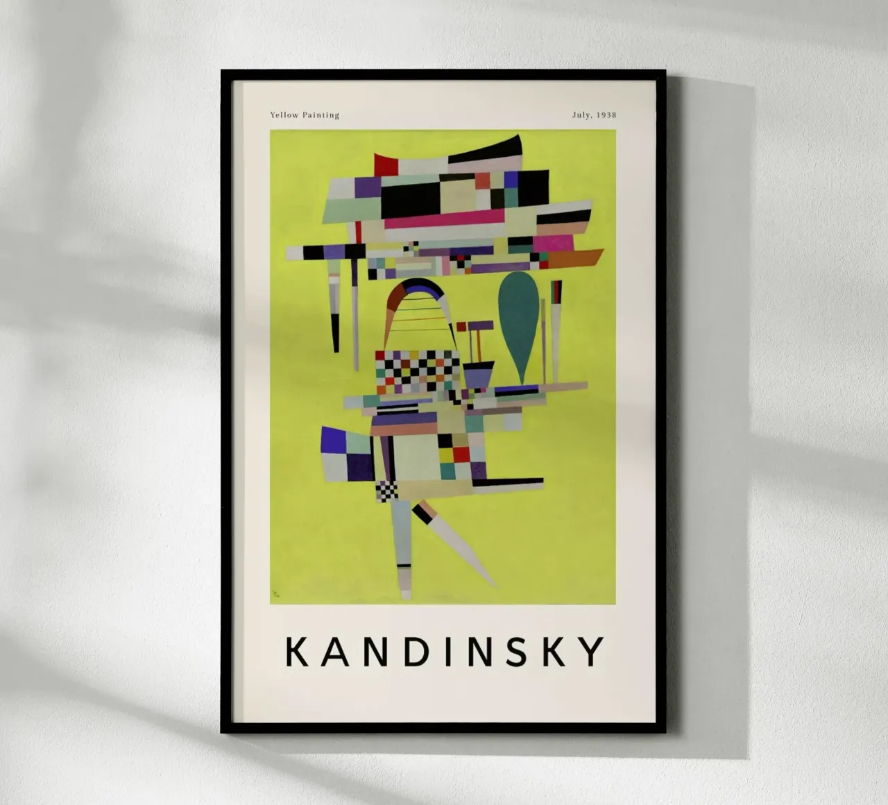Kandinsky - Yellow Painting carta hahnemühle da ARTOTHEK