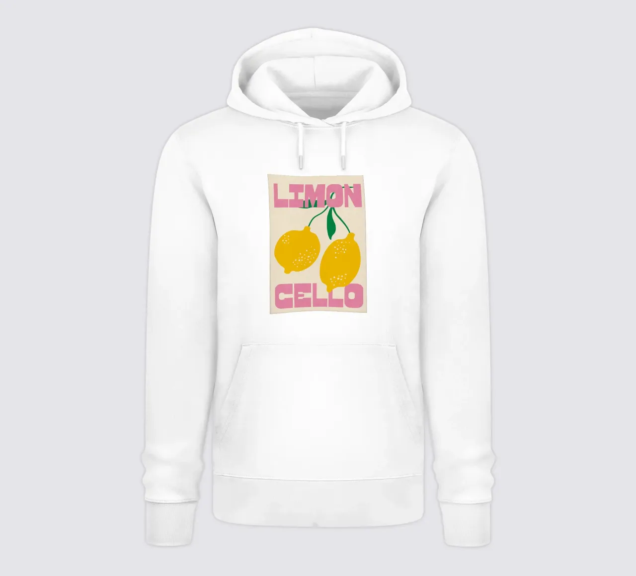 Limoncello Lemon Art felpa con cappuccio da Attaboy Dsgn