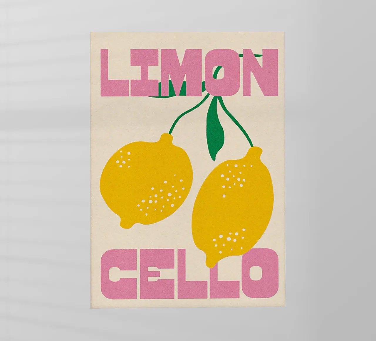 Limoncello Lemon Art pellicola backlit da Attaboy Dsgn