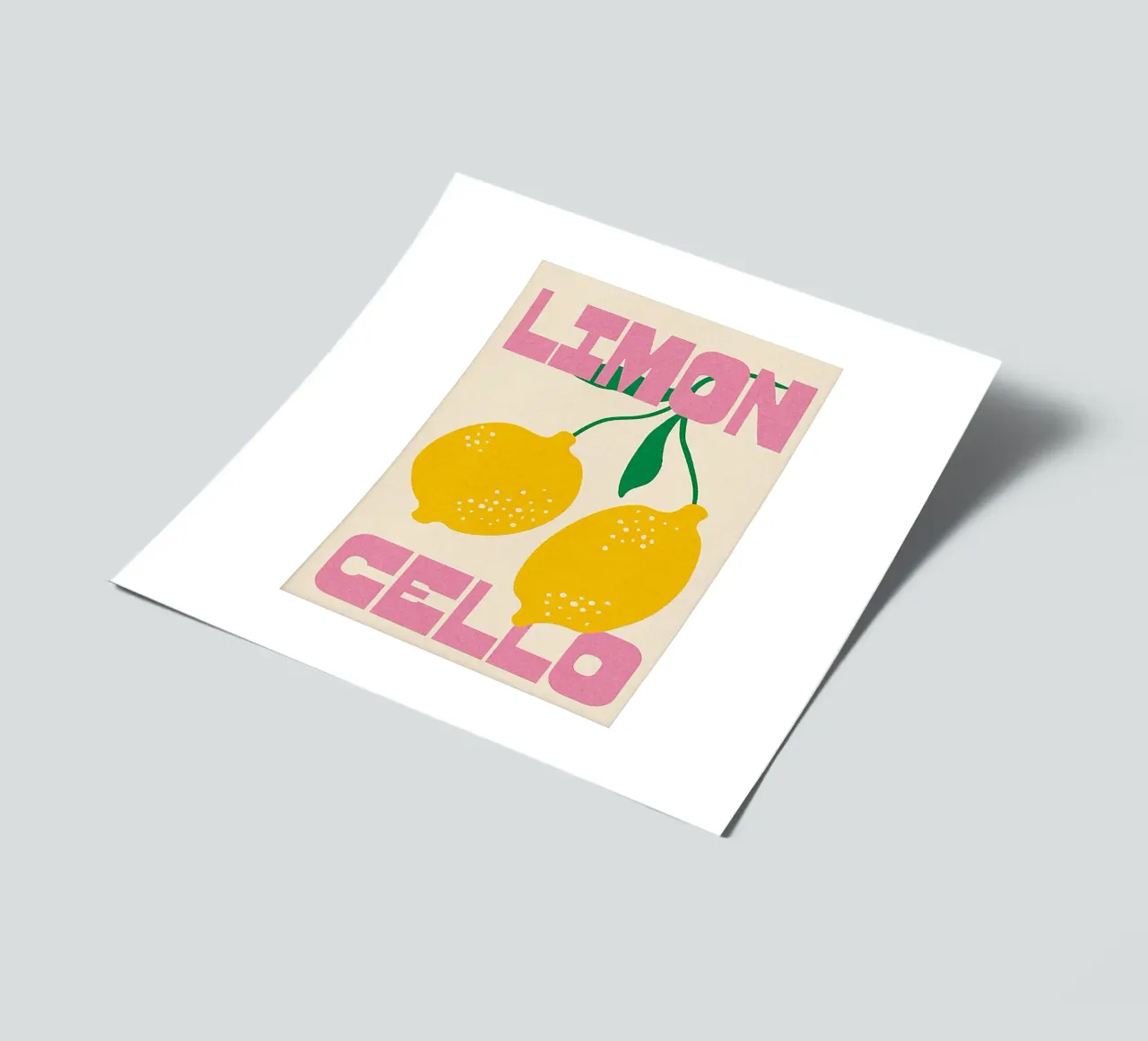 Limoncello Lemon Art foglio adesivo da Attaboy Dsgn