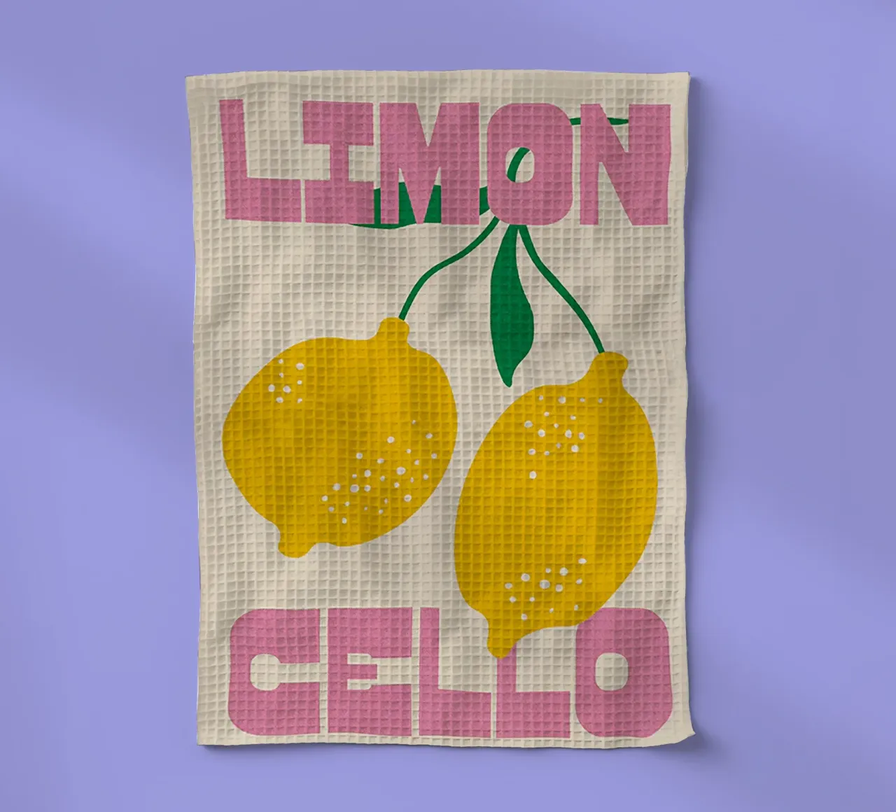 Limoncello Lemon Art canovaccio da cucina da Attaboy Dsgn