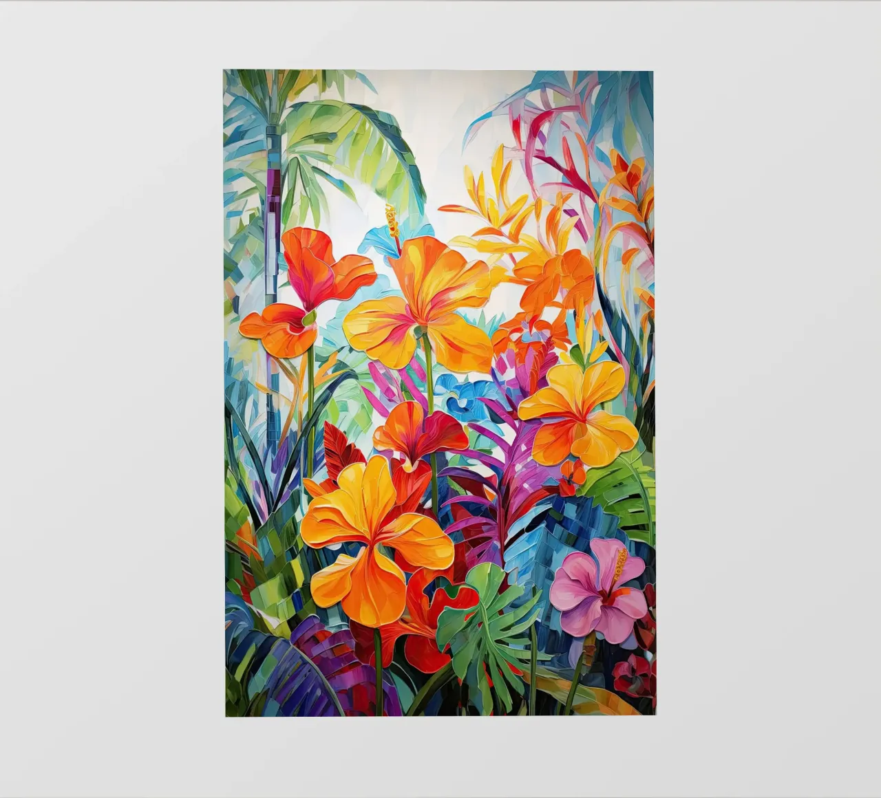 Giungla colorata telo in pvc da Imagine