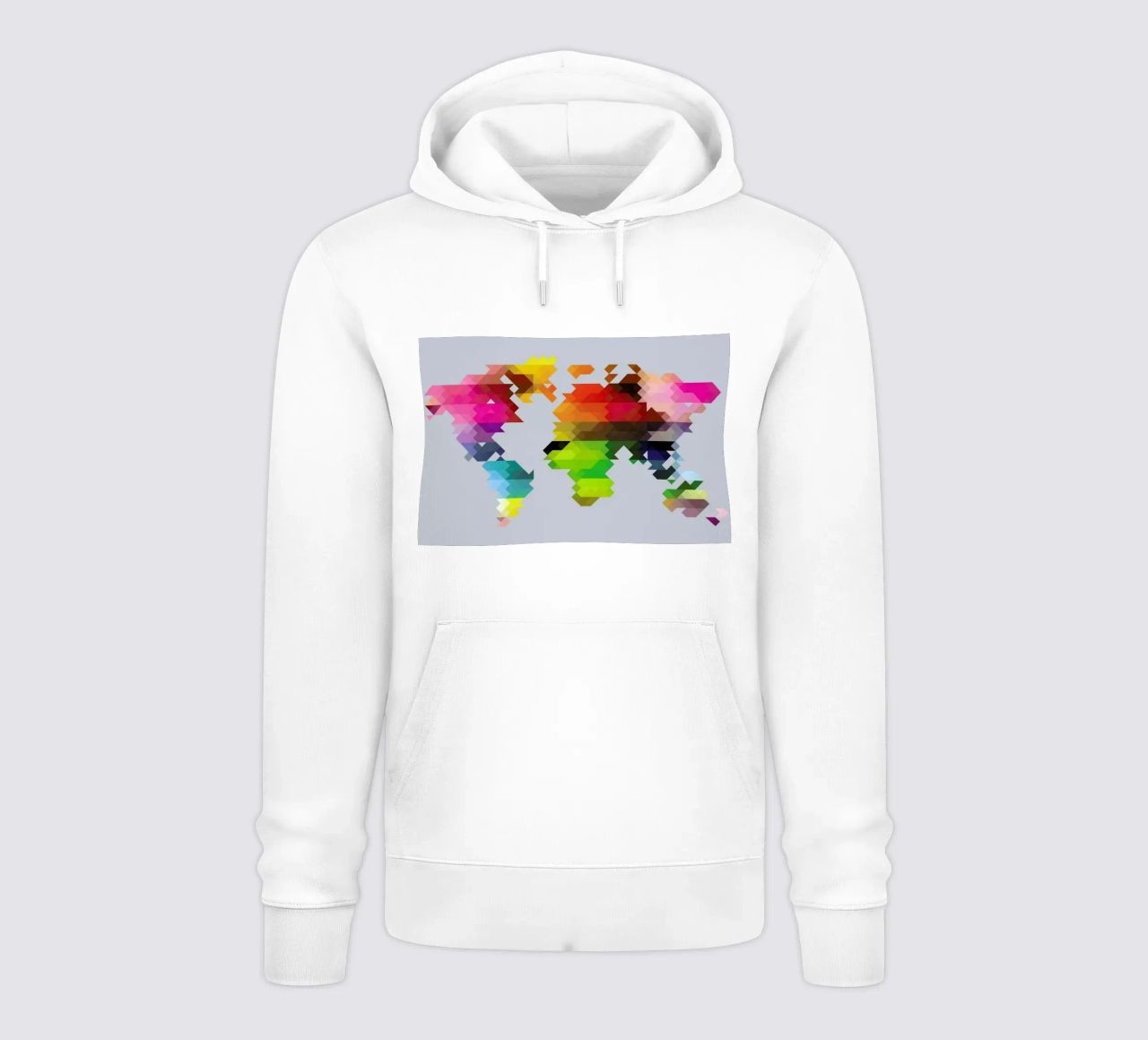 Geo World Map felpa con cappuccio da Three Of The Possessed