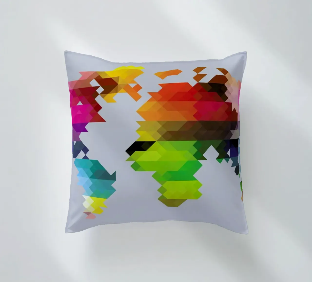 Geo World Map cuscino da Three Of The Possessed