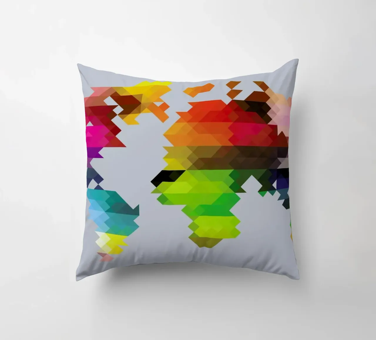 Geo World Map cuscino da Three Of The Possessed