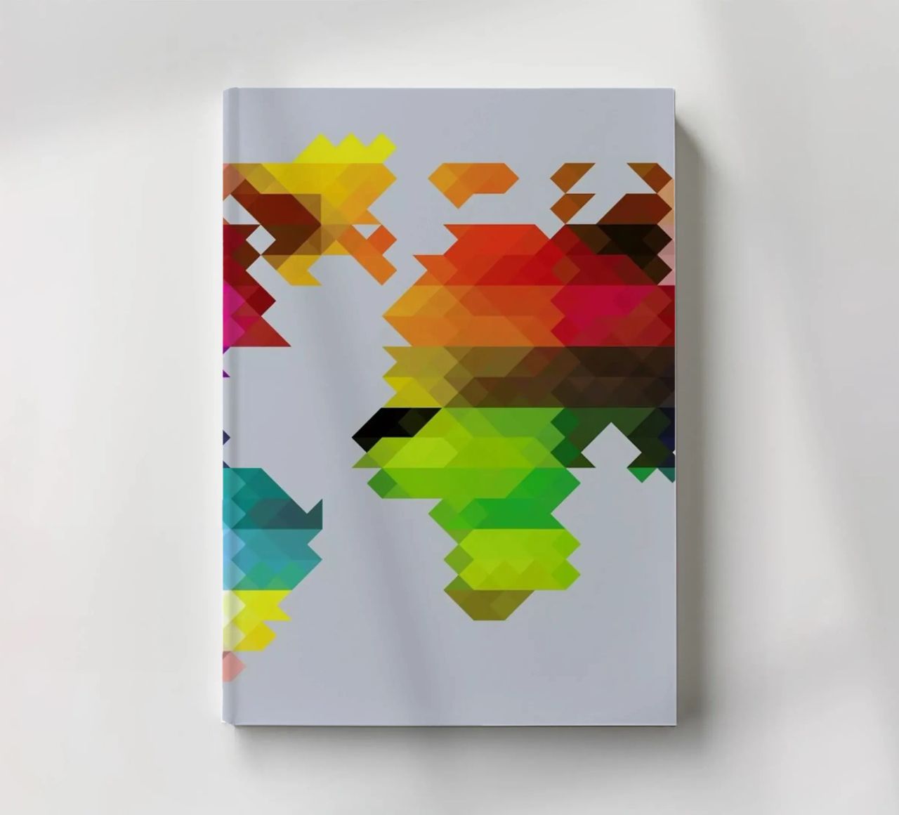 Geo World Map notebook by Three Of The Possessed