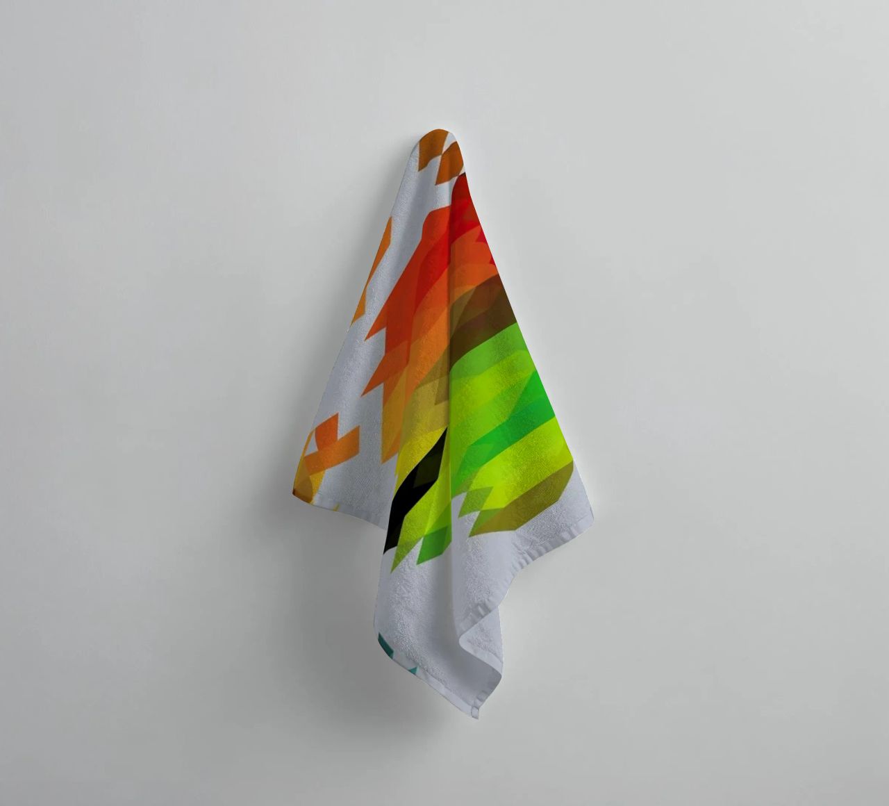 Geo World Map towel by Three Of The Possessed