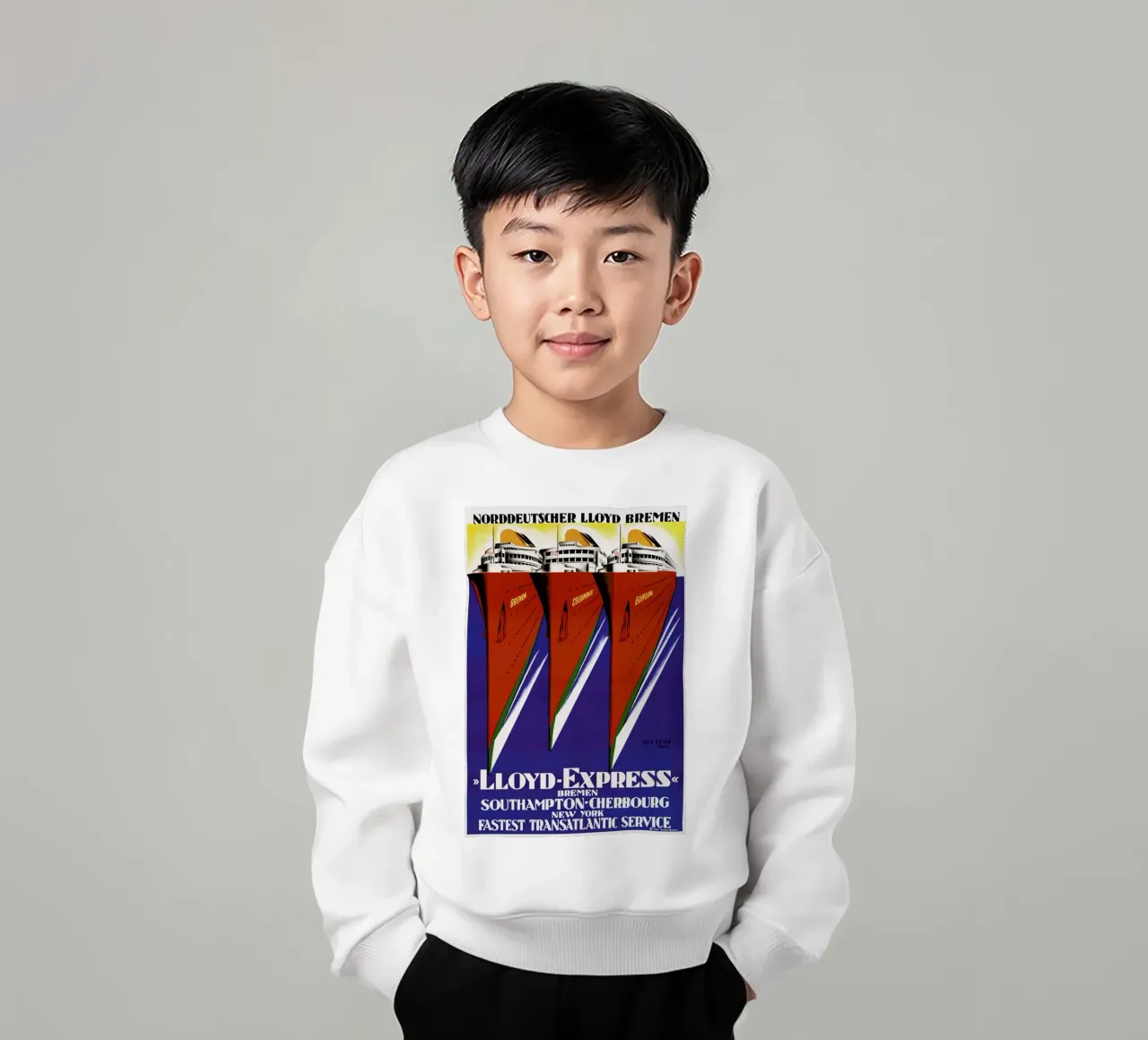 Lois Gaigg - Lloyd Express Kinder Sweatshirt von ARTOTHEK
