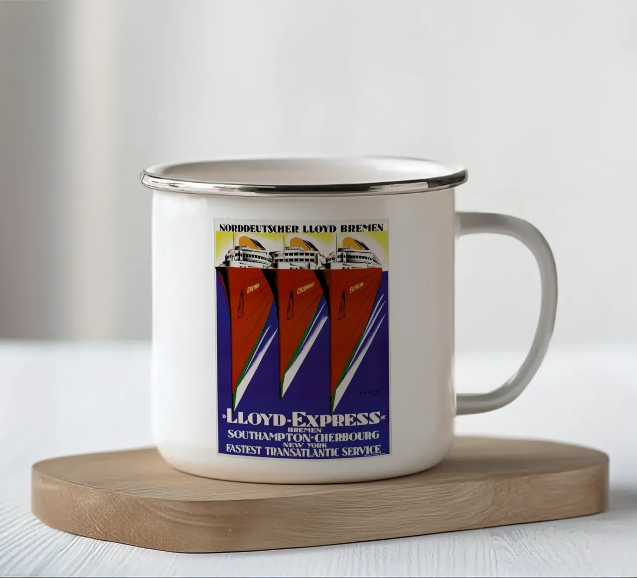 Lois Gaigg - Lloyd Express tazza in smalto da ARTOTHEK
