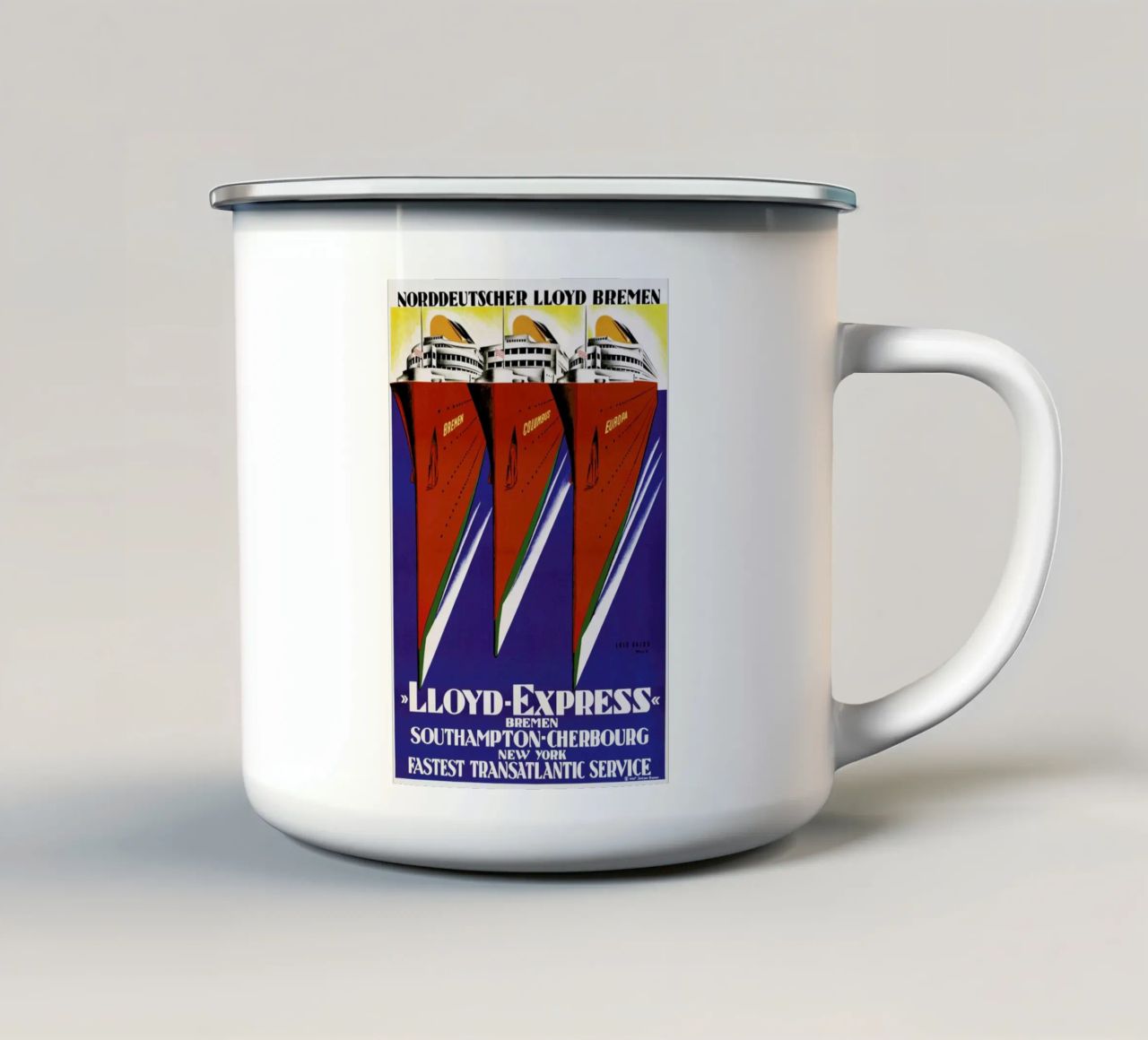 Lois Gaigg - Lloyd Express tazza in smalto da ARTOTHEK