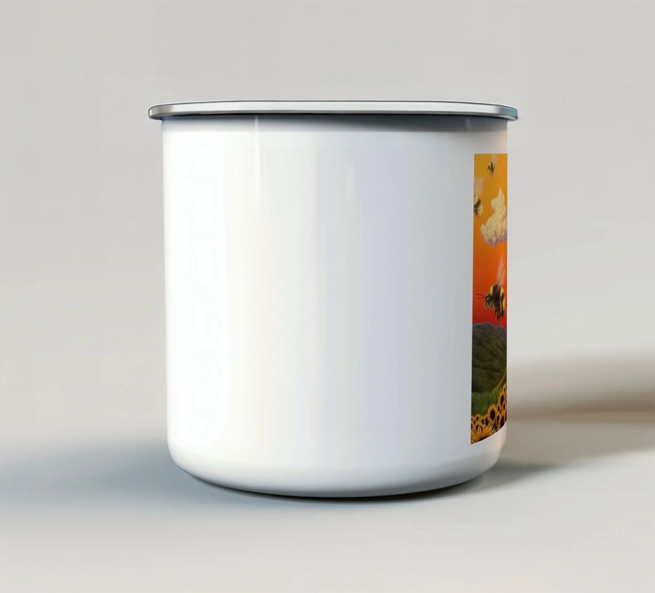 Tyler L'ape dei fiori tazza in smalto da Witon name shop