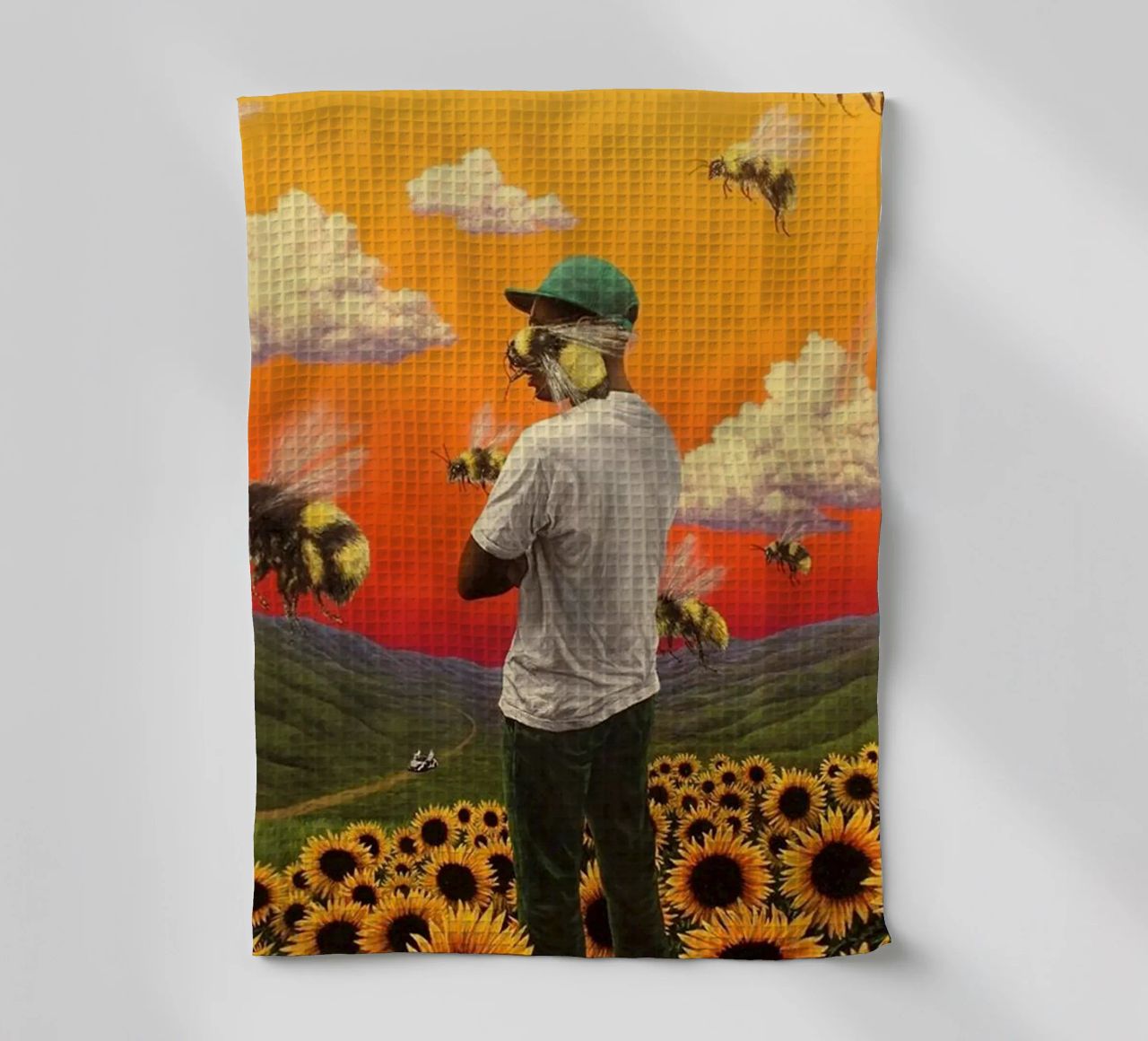 Tyler L'abeille des fleurs torchon de Witon name shop