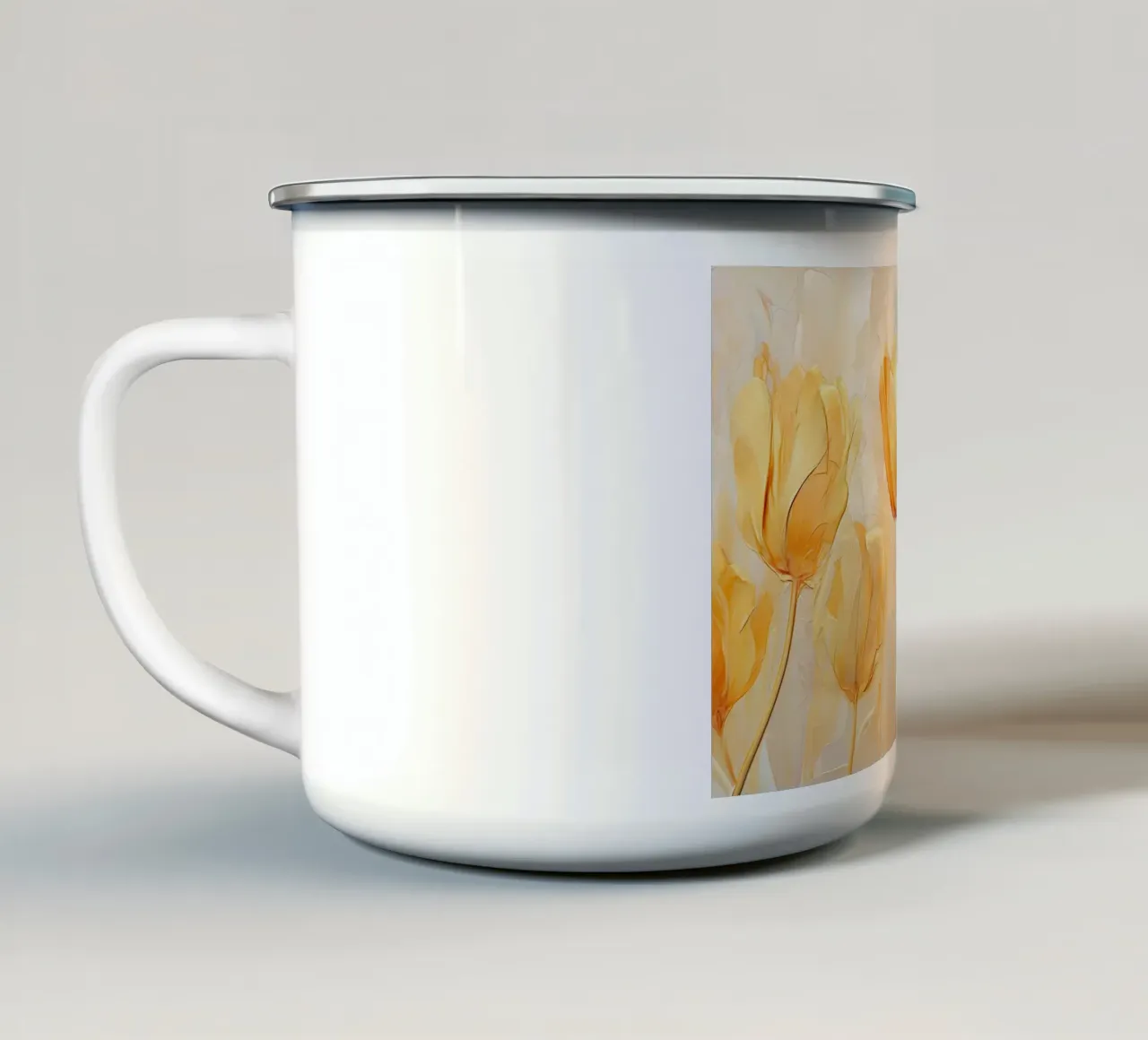 Tulipani dorati tazza in smalto da Imagine
