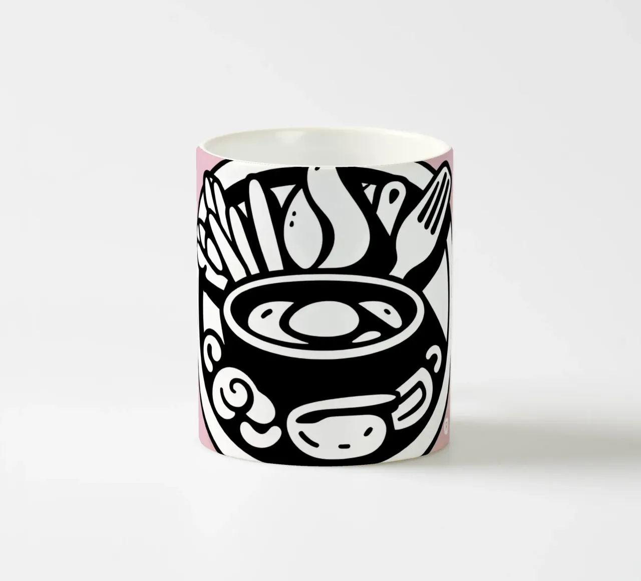 Una vivace ciotola di ingredienti misti con verdure fresche tazza in ceramica da DesignDoodle