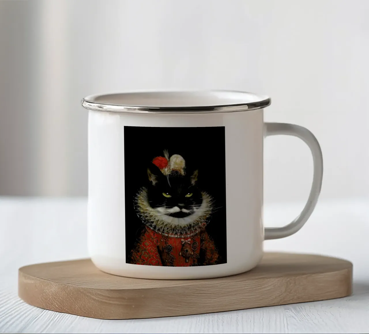 Socks tazza in smalto da Tein Lucasson