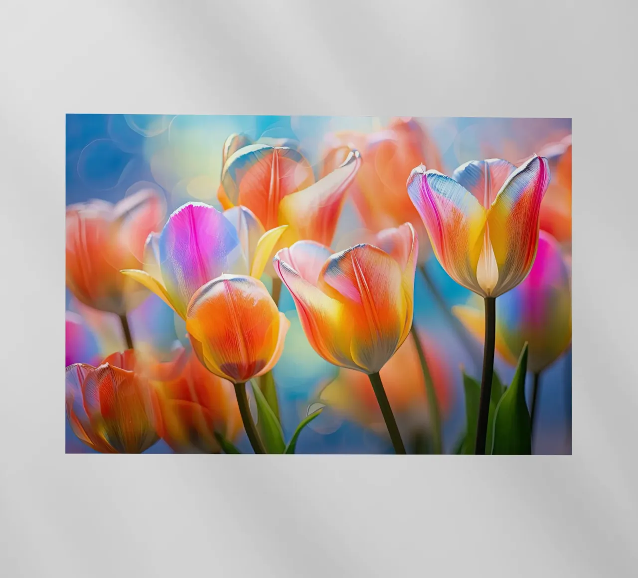 Tulipani colorati pellicola backlit da Imagine