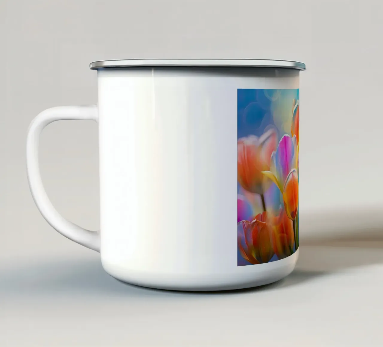 Tulipani colorati tazza in smalto da Imagine