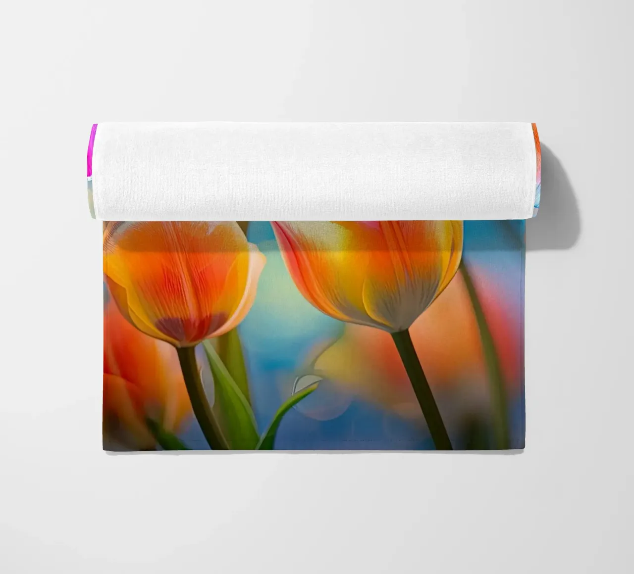 Tulipani colorati telo mare da Imagine