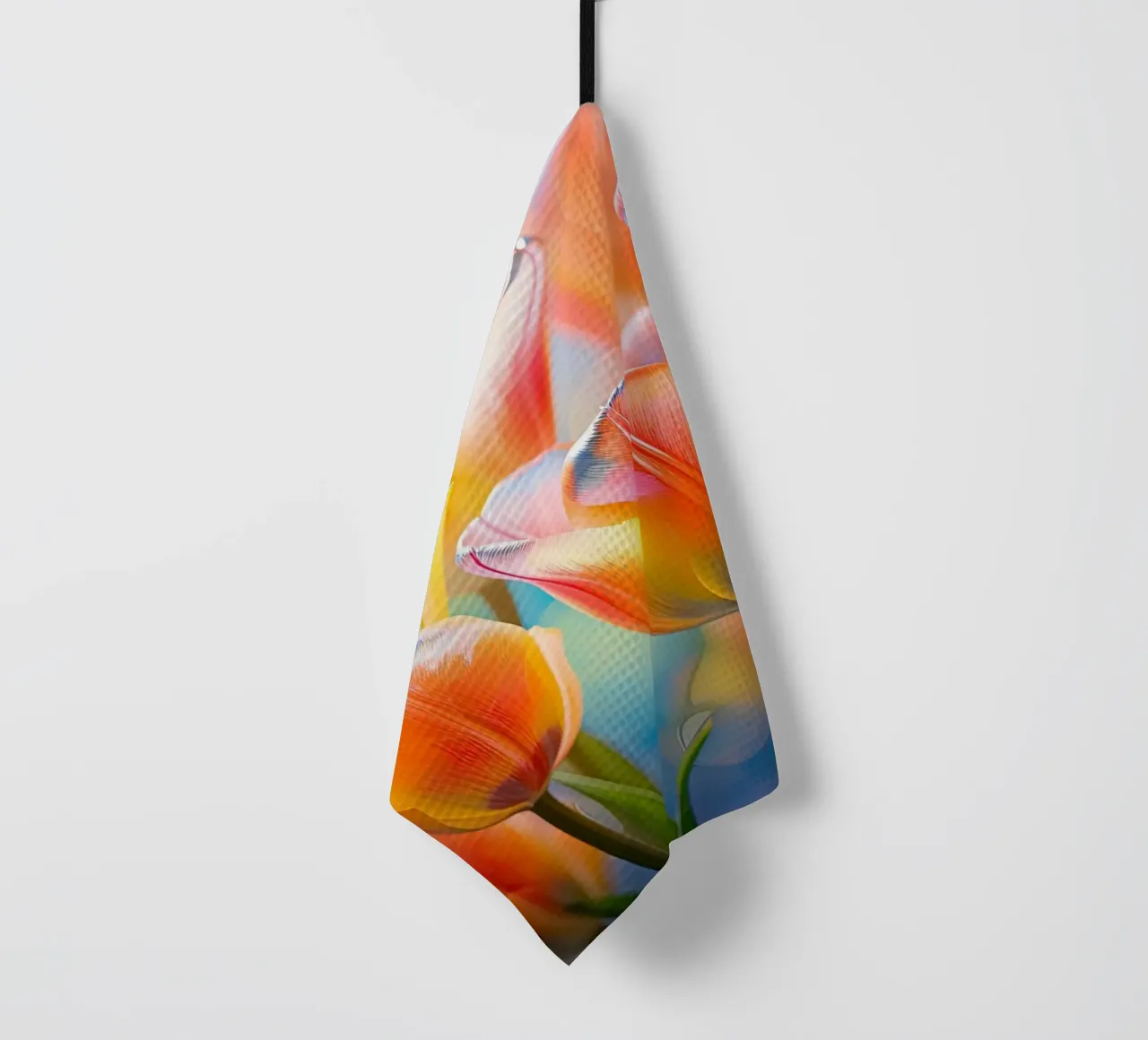 Tulipani colorati canovaccio da cucina da Imagine