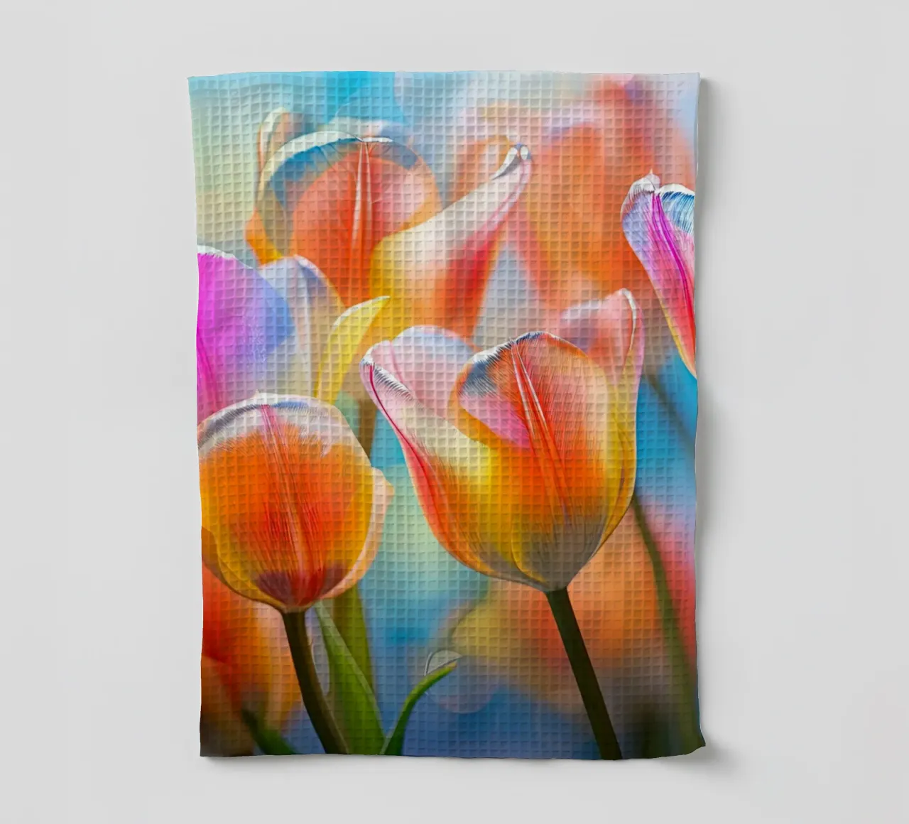 Tulipani colorati canovaccio da cucina da Imagine