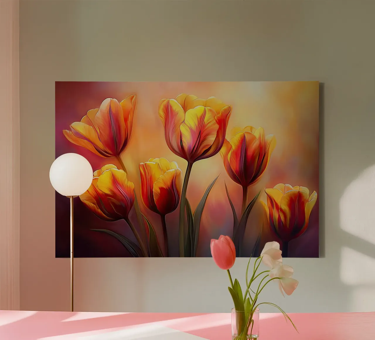 Muurkunst van Imagine canvas met Baklijst van Imagine