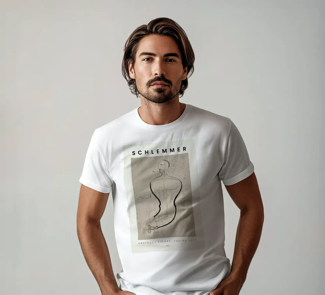 Schlemmer - Abstract Figure, Facing Left t-shirt da ARTOTHEK