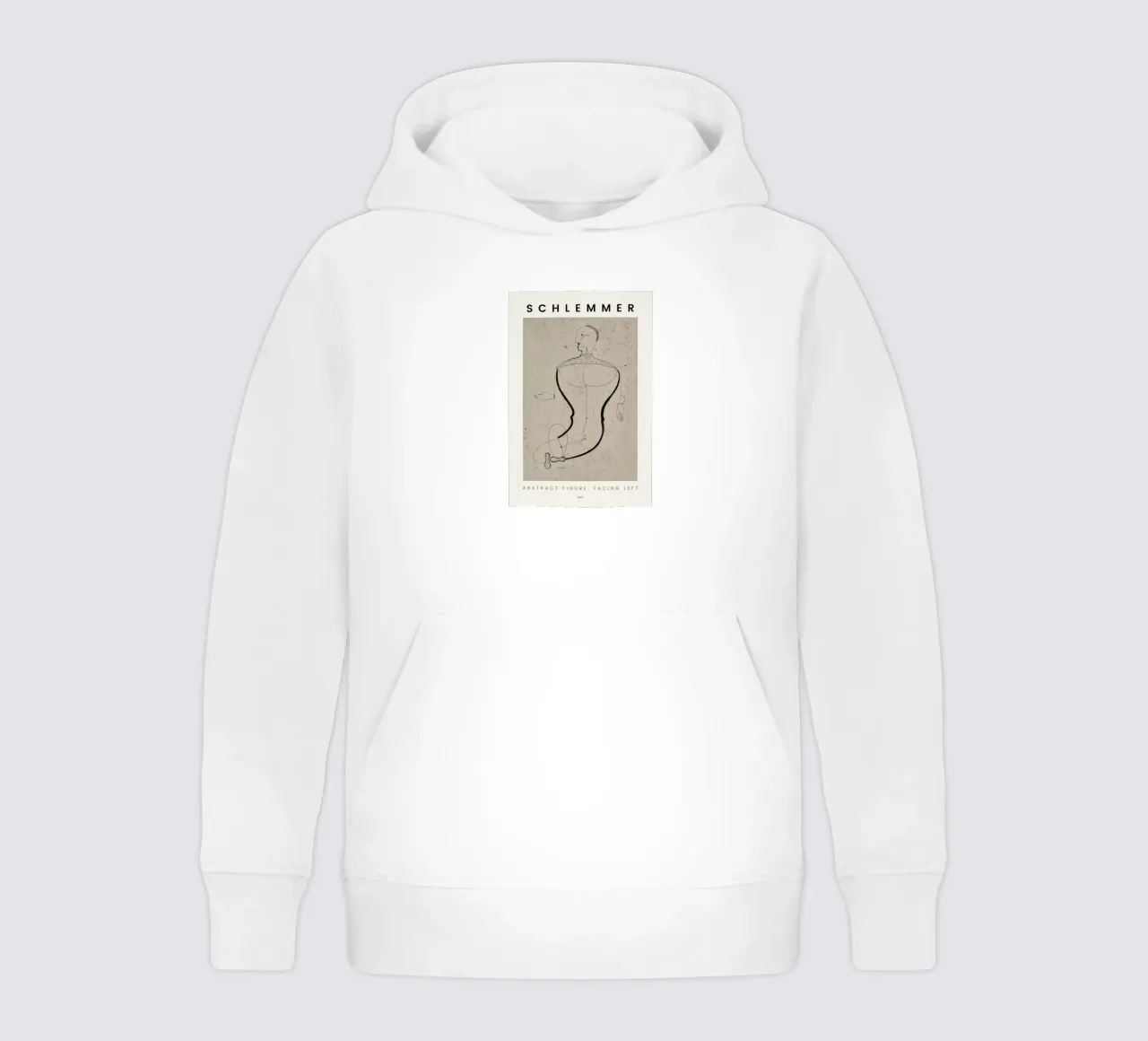 Schlemmer - Abstract Figure, Facing Left felpa bambino con cappuccio da ARTOTHEK