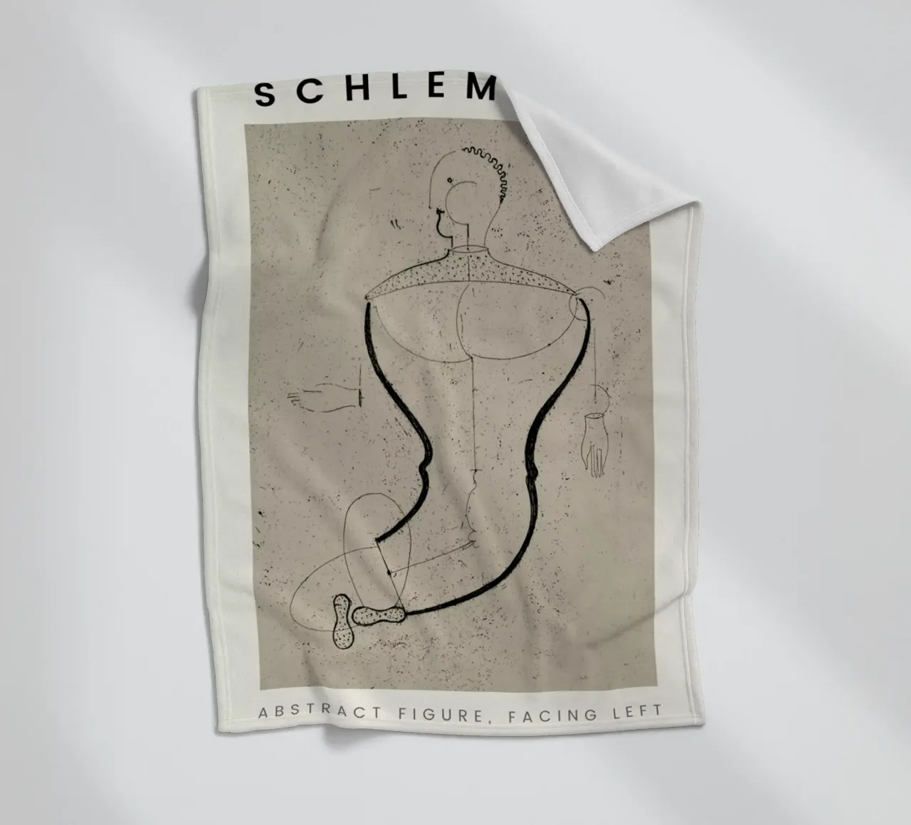 Schlemmer - Abstract Figure, Facing Left coperta in pile da ARTOTHEK