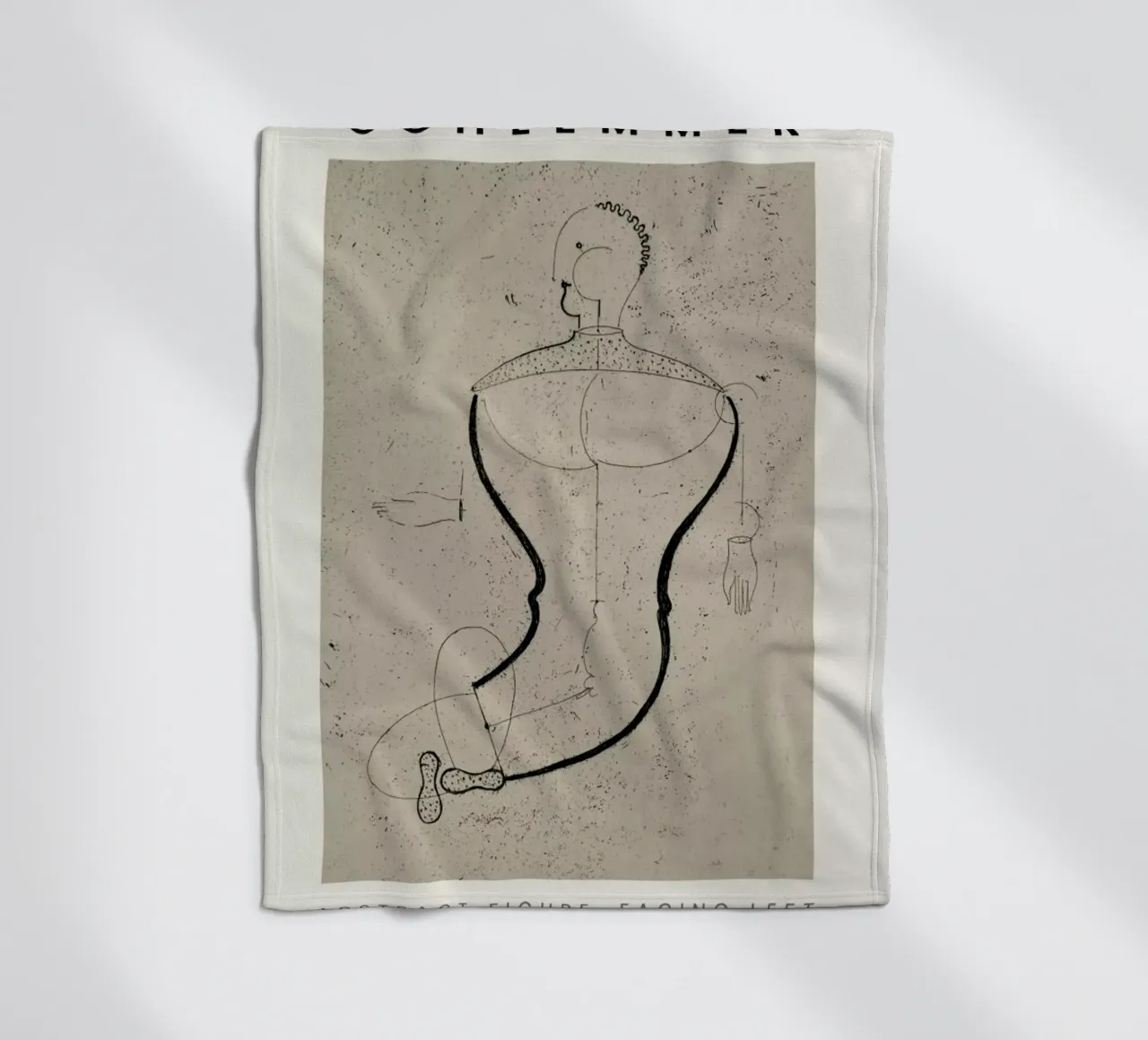 Schlemmer - Abstract Figure, Facing Left coperta in pile da ARTOTHEK